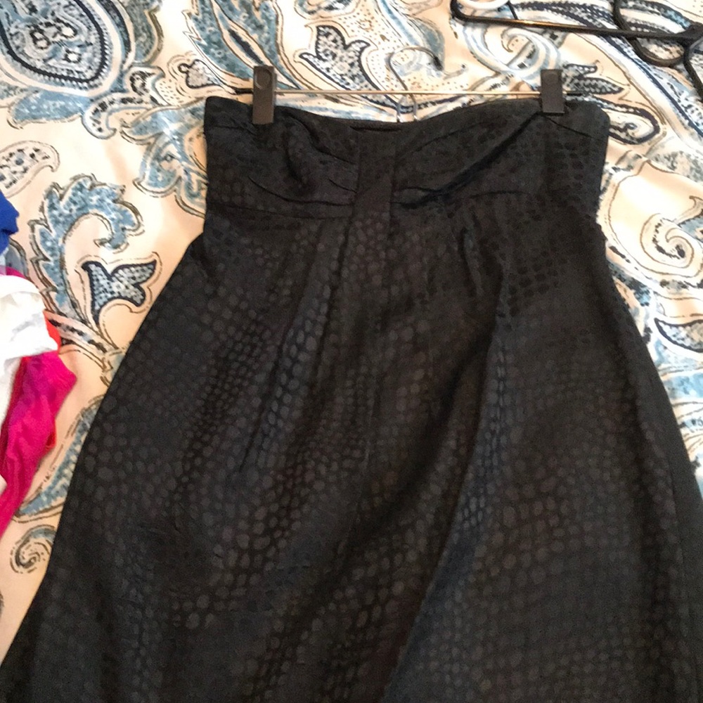 Black strapless dress